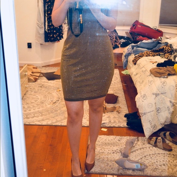 GOLD STUDDED DRESS - Picture 4 of 4